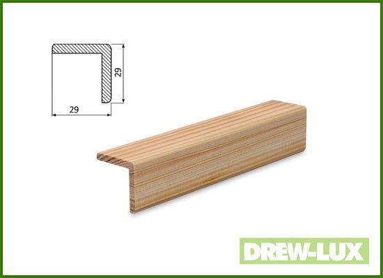 Kątownik sosnowy 2,9 x 2,9/KRÓTKA (1-1,7 mb)